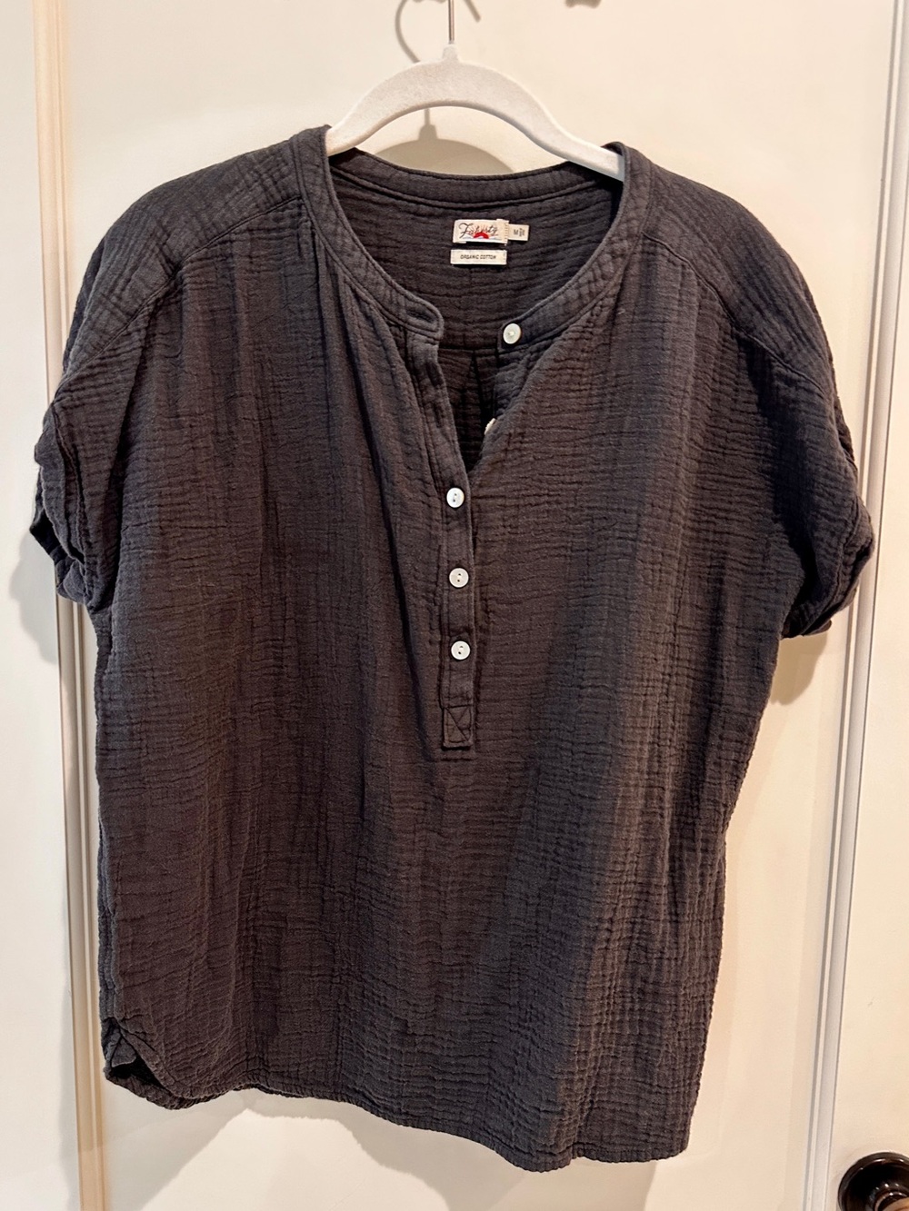 Faherty Cotton Button Henley
